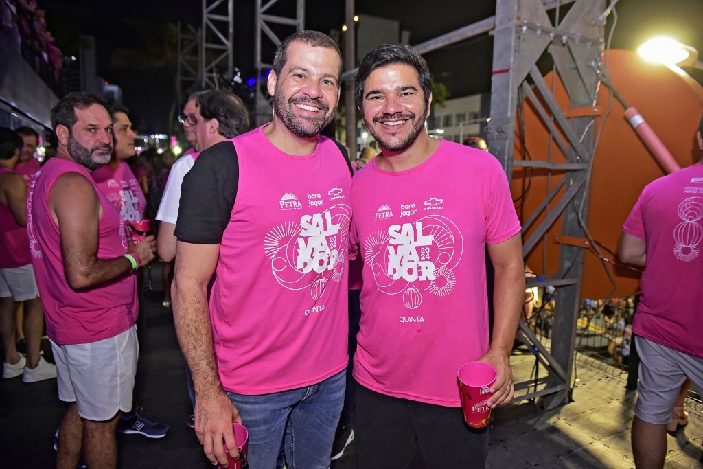 Rodrigo Santos e Daniel Alves no Camarote Salvador